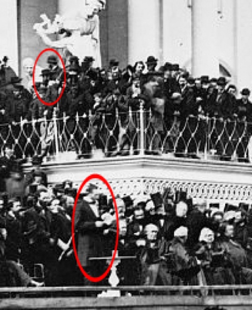 Lincoln and Booth at the Second Inaugural